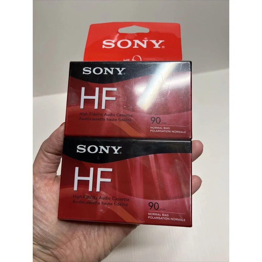 Sony HF ︱90 Minute︱ Blank Audio Cassette Tapes︱ 2 Pack High Fidelity - New